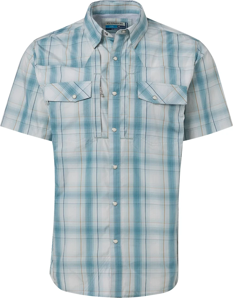 Magellan Men's Pecos River Plaid Short Sleeve Shirt
