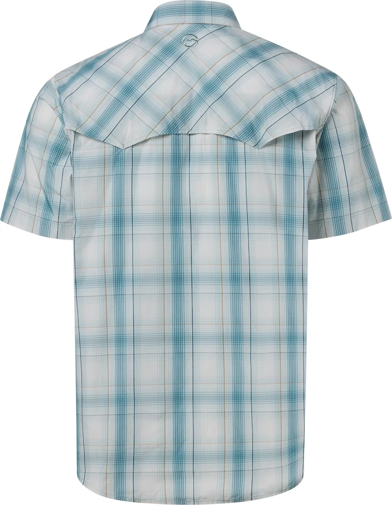 Magellan Men's Pecos River Plaid Short Sleeve Shirt