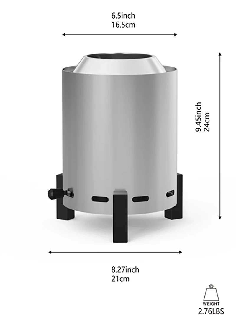 Magellan Outdoors Tabletop Smoke-less Fire Pit