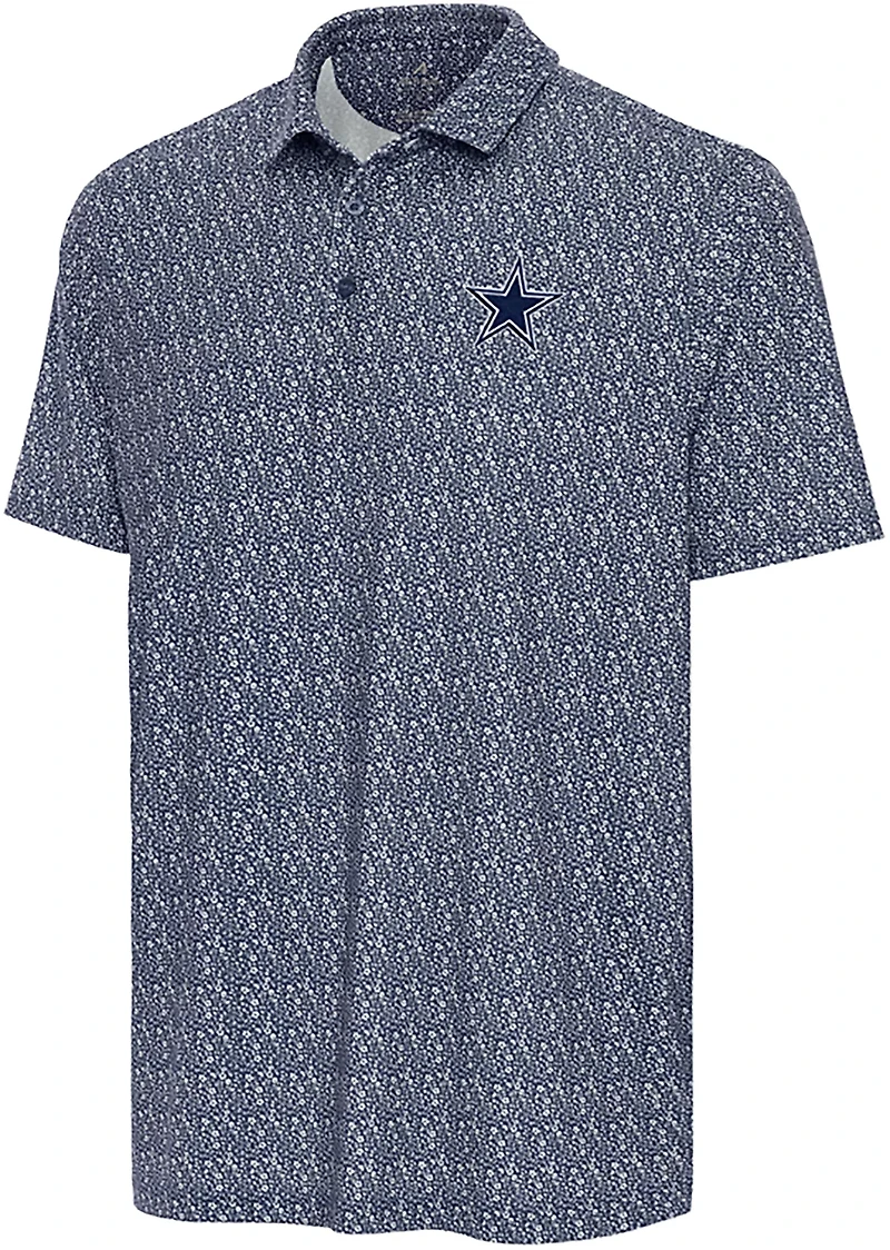 Antigua Men's Dallas Cowboys Botanic Short Sleeve Polo Shirt