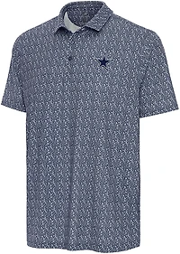 Antigua Men's Dallas Cowboys Botanic Short Sleeve Polo Shirt