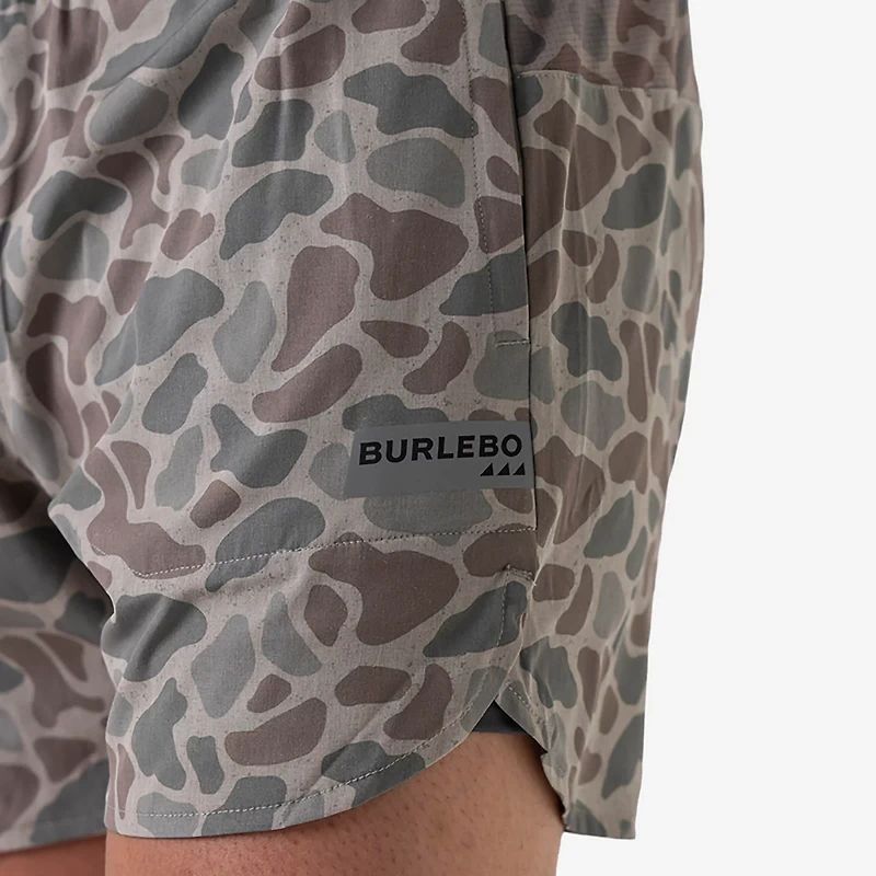 BURLEBO Men's Classic Deer Camo Training Shorts 5.5