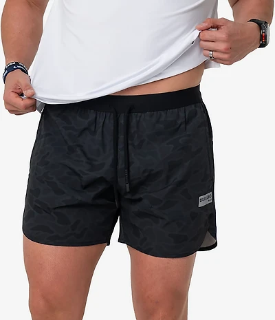BURLEBO Men's Classic Deer Camo Training Shorts 5.5