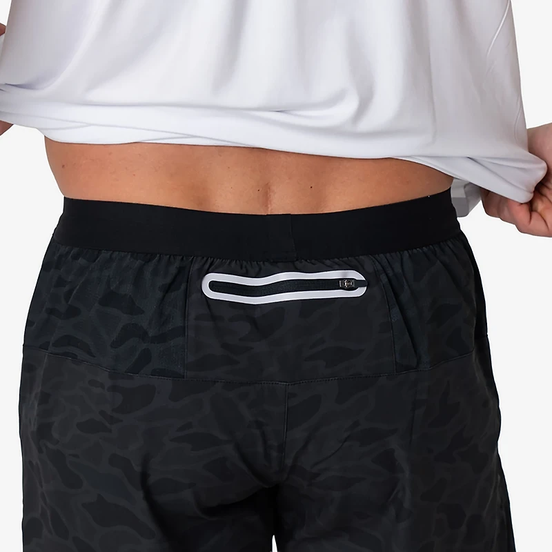 BURLEBO Men's Classic Deer Camo Training Shorts 5.5