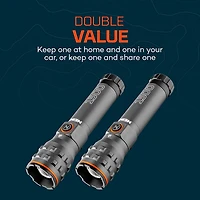 NEBO 1500 Lumen Rechargeable LED Flashlight 2-pack