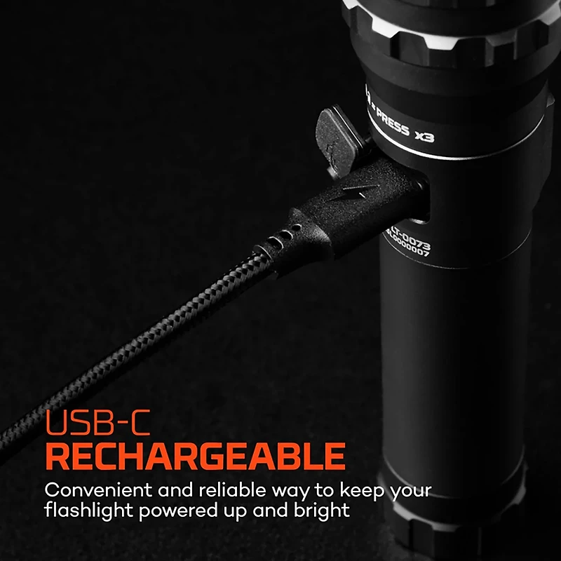 NEBO 1500 Lumen Rechargeable LED Flashlight 2-pack