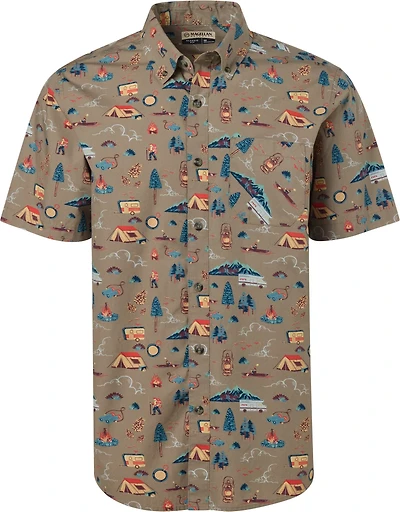 Magellan Outdoors Men's Summerville Print Short Sleeve Shirt
