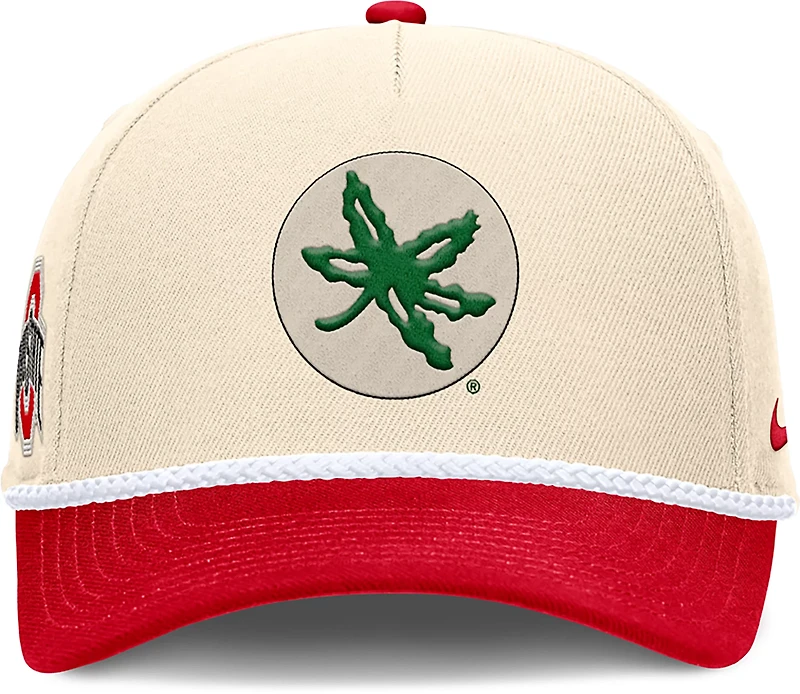 Nike Men's Ohio State University Rise Primetime Rope Cap