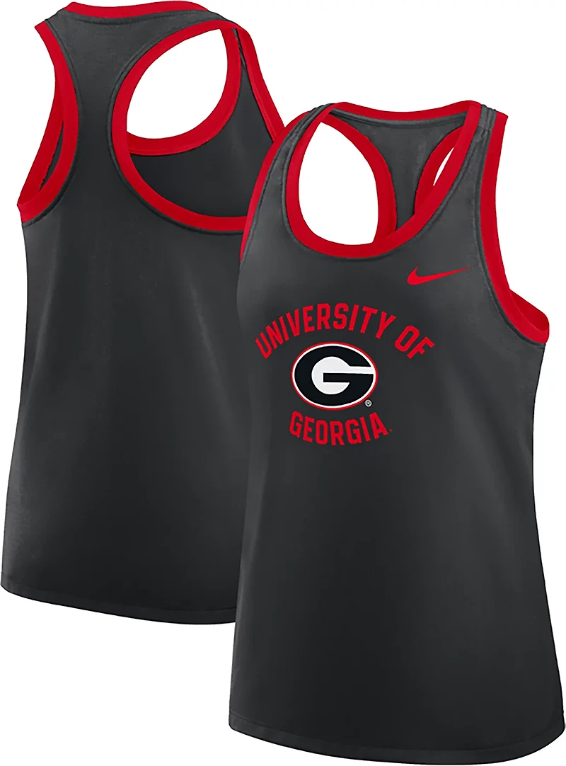 Nike Women's University of Georgia School Arch Racerback Tank Top