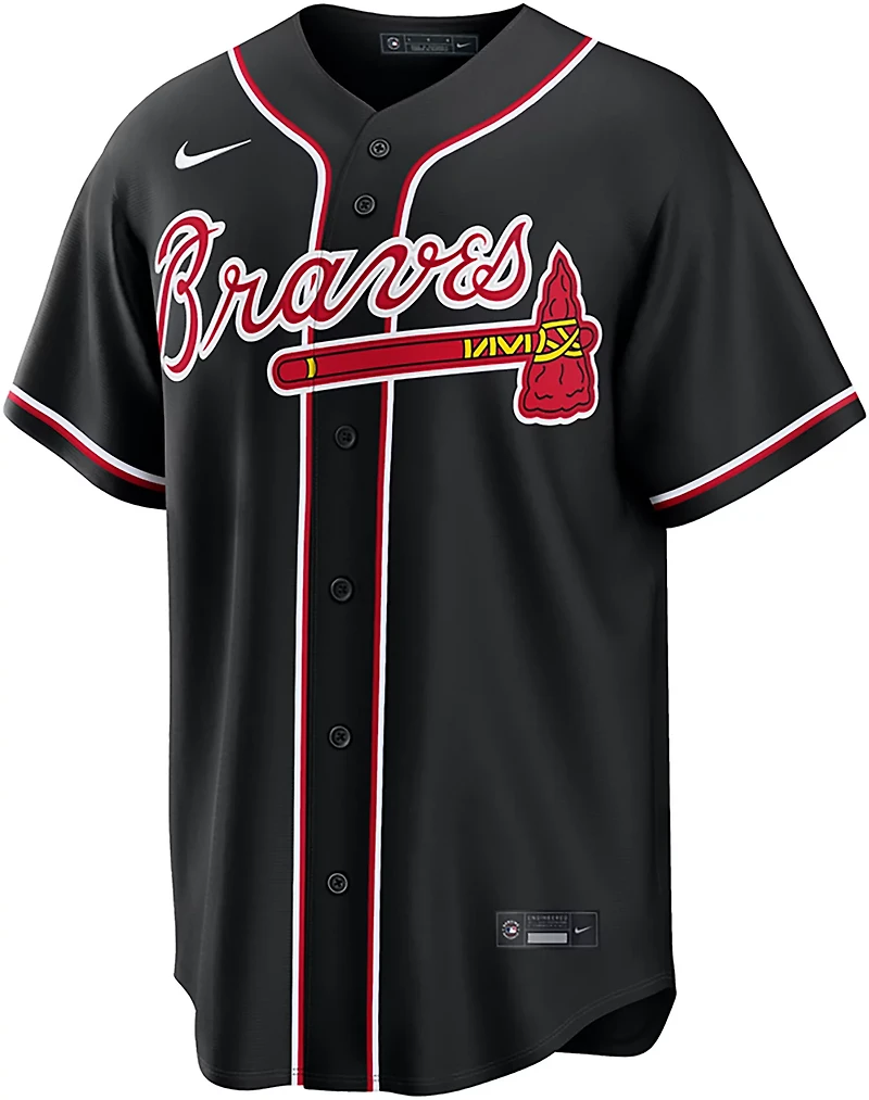 Nike Men's Atlanta Braves Carbon Replica Jersey