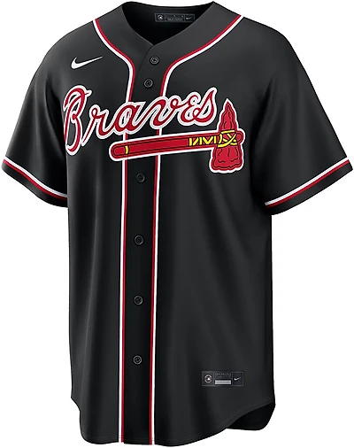 Nike Men's Atlanta Braves Carbon Replica Jersey