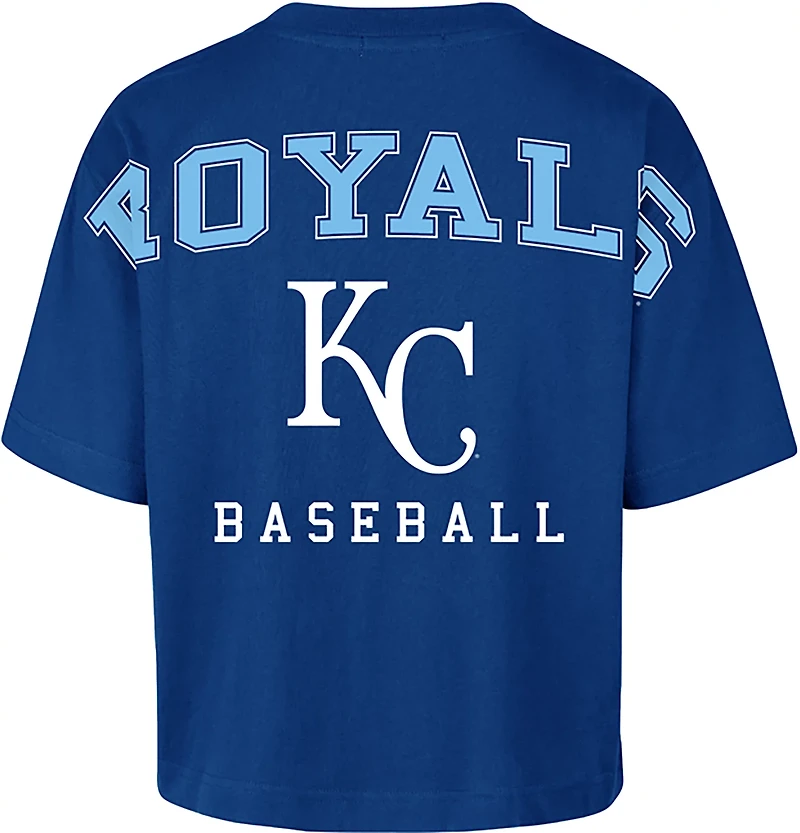'47 Kansas City Royals Women's Back Out Foundation Crop Graphic T-shirt