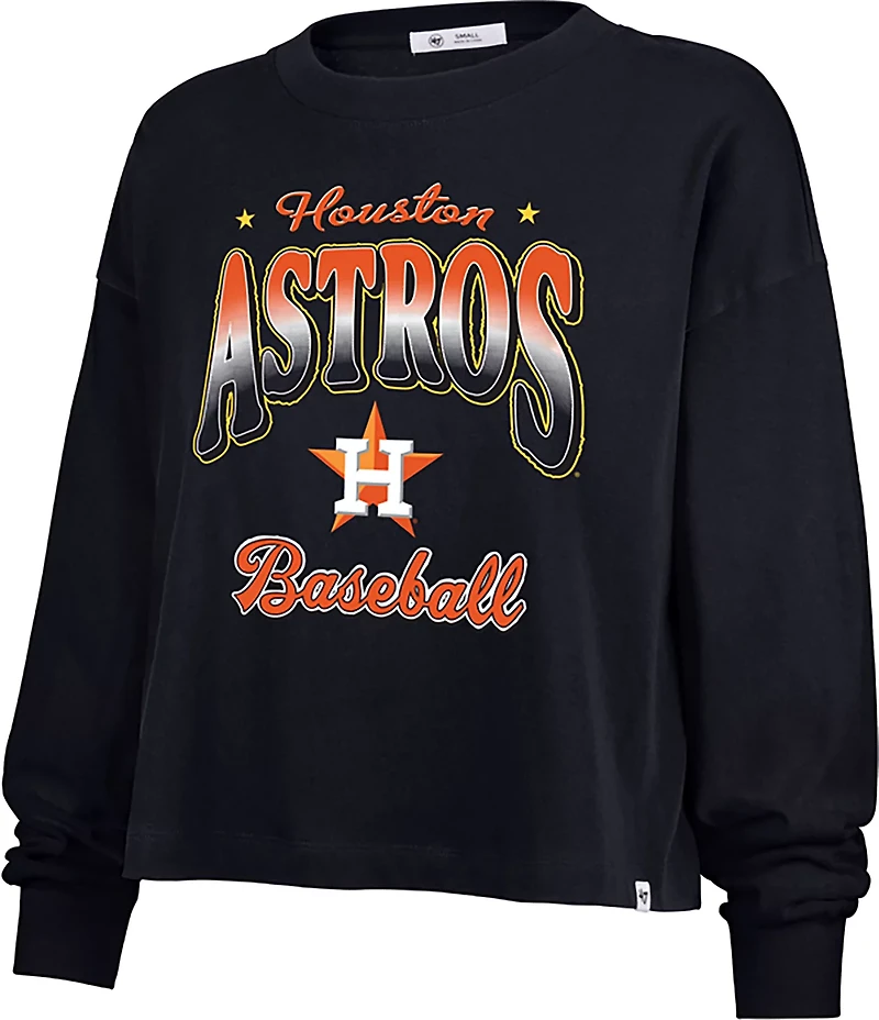 '47 Houston Astros Women's Vibe Check Sydney Long Sleeve Graphic T-shirt