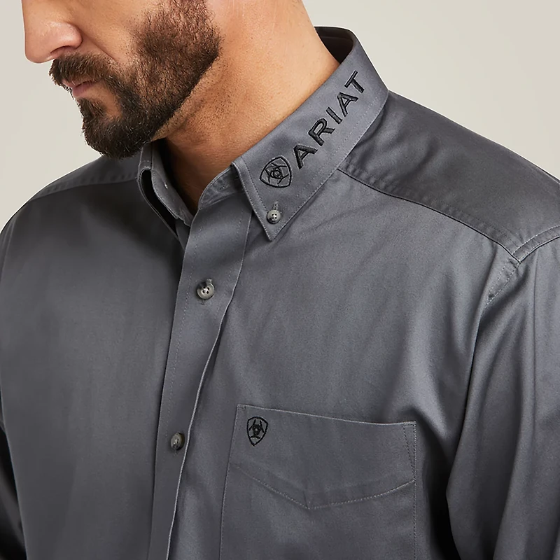 Ariat Men's Team Logo Twill Classic Fit Long Sleeve Shirt