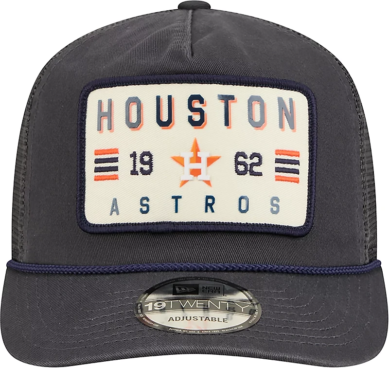 New Era Men's Houston Astros Washed 19TWENTY Rope Golfer Cap