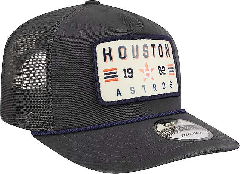 New Era Men's Houston Astros Washed 19TWENTY Rope Golfer Cap