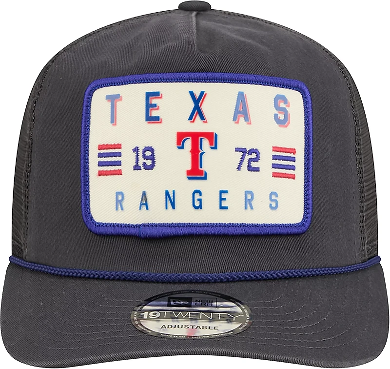 New Era Men's Texas Rangers Washed 19TWENTY Rope Golfer Cap