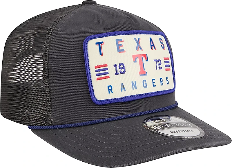 New Era Men's Texas Rangers Washed 19TWENTY Rope Golfer Cap