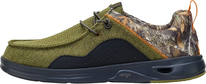 HEYDUDE Men's Wally Hey2O Realtree Edge Boat Shoes