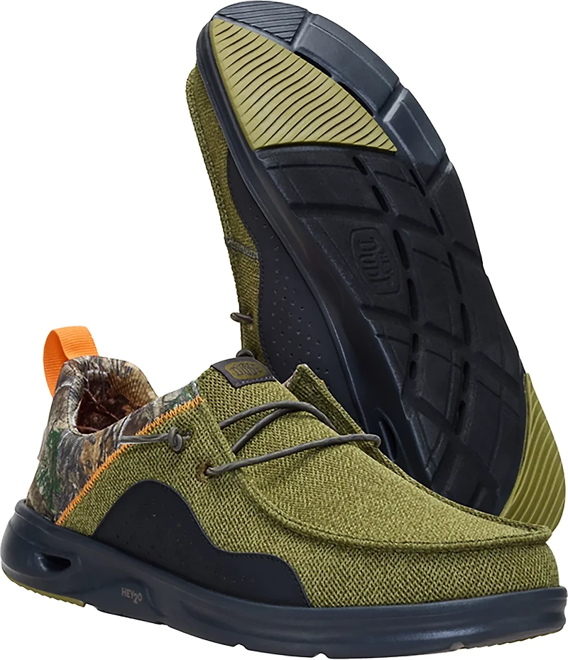 HEYDUDE Men's Wally Hey2O Realtree Edge Boat Shoes