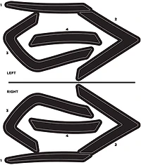 EASTON Z50 Batting Helmet Decal Kit