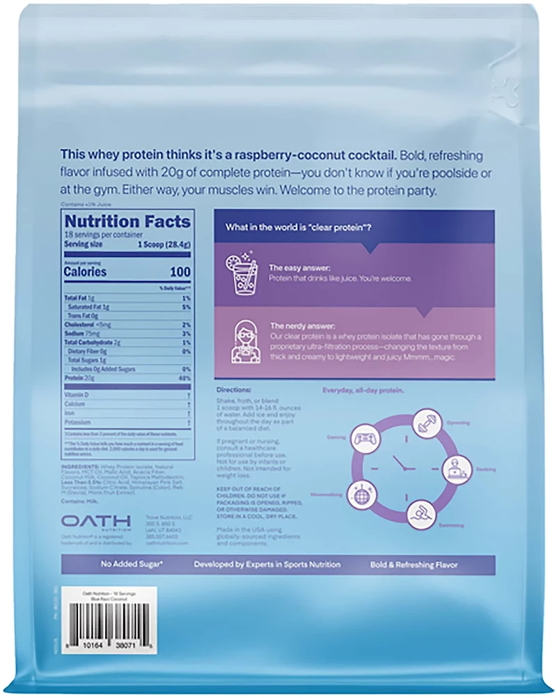 Oath Nutrition Clear Whey Protein