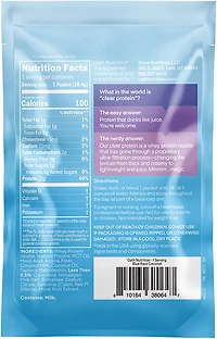 Oath Nutrition Clear Whey Protein - Single Packet