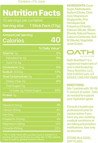 Oath Nutrition Hydration Mix 10-Pack
