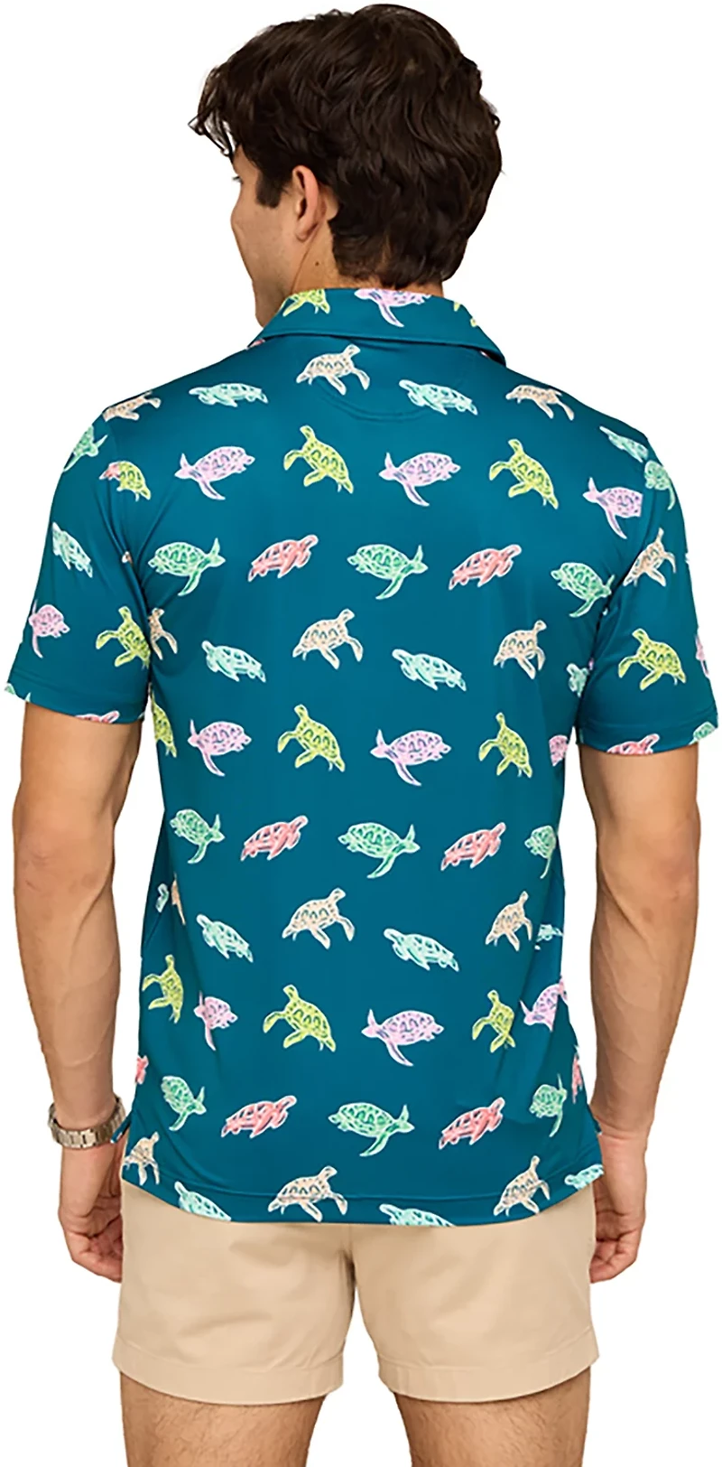 Chubbies Men's The Turtally Awesome Performance Polo Shirt