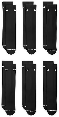 Nike Men's Everyday Elevated Crew Socks 6 Pack