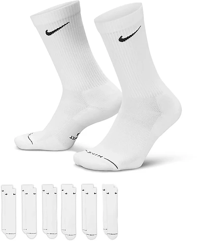 Nike Men's Everyday Elevated Crew Socks 6 Pack