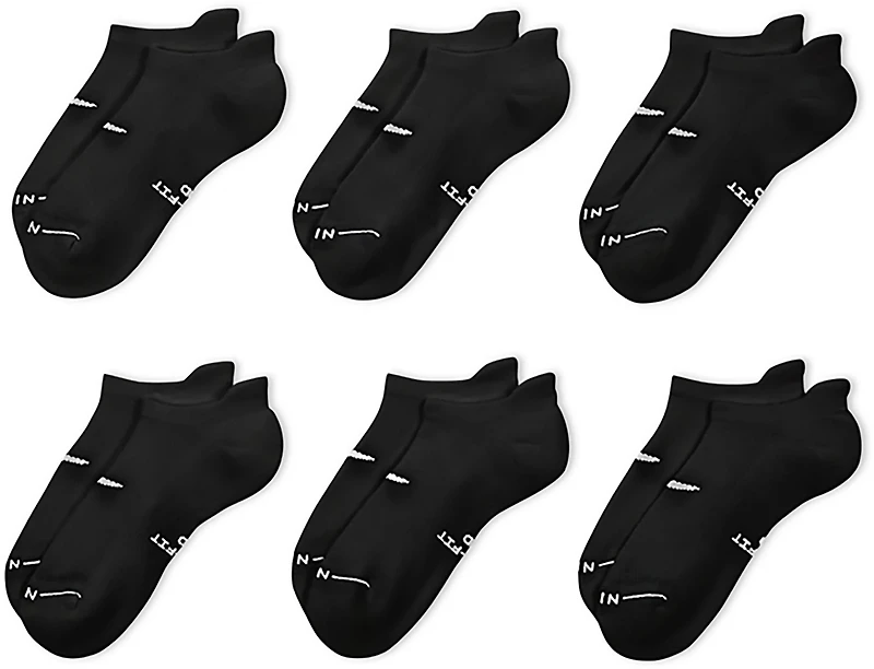 Nike Men's Everyday Elevated No Show Socks 6 Pack