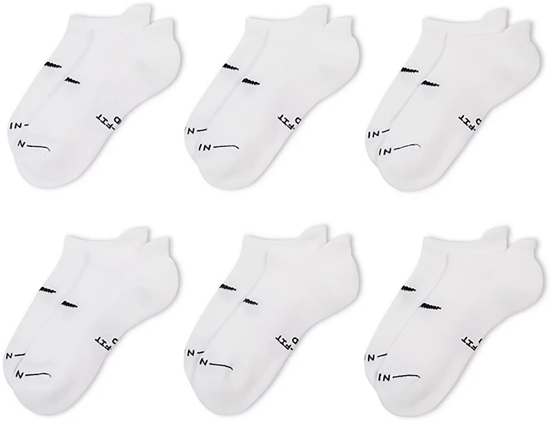 Nike Men's Everyday Elevated No Show Socks 6 Pack