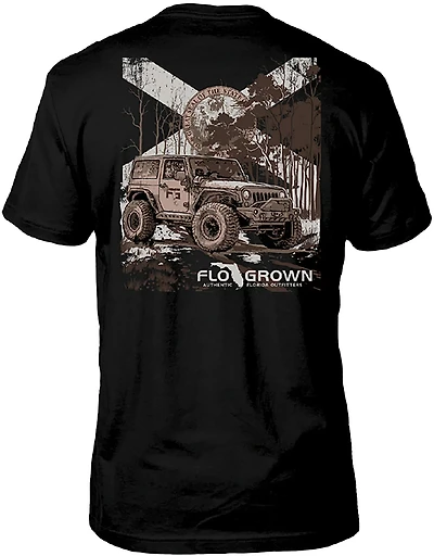 FLOGROWN Men's Jeep on Muddy Trails Graphic T-shirt