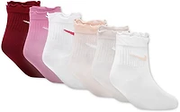Nike Girls' Ruffle Ankle Socks 6-Pack