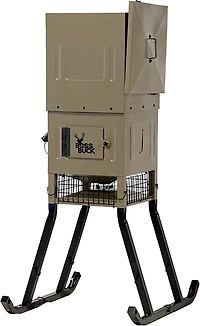 Boss Buck Stand & Fill Sled Feeder with Diverter Plate & Solar Panel