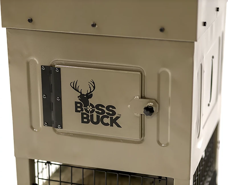 Boss Buck Stand & Fill Sled Feeder with Diverter Plate & Solar Panel