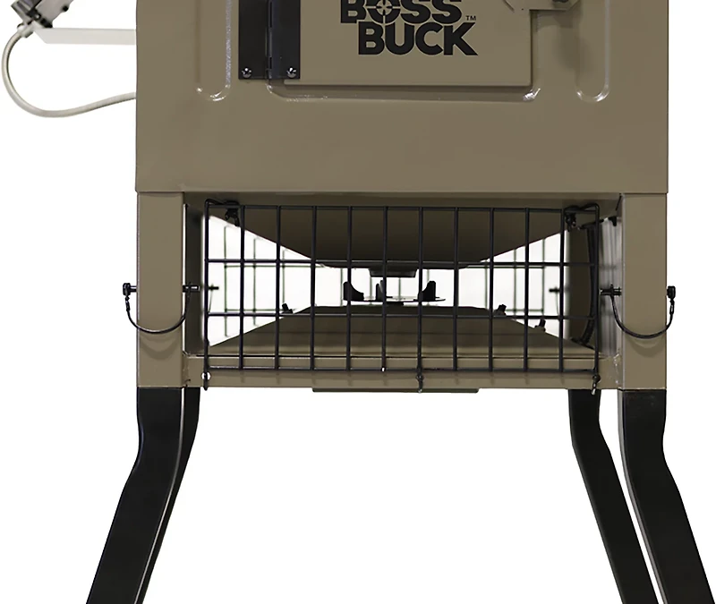 Boss Buck Stand & Fill Sled Feeder with Diverter Plate & Solar Panel