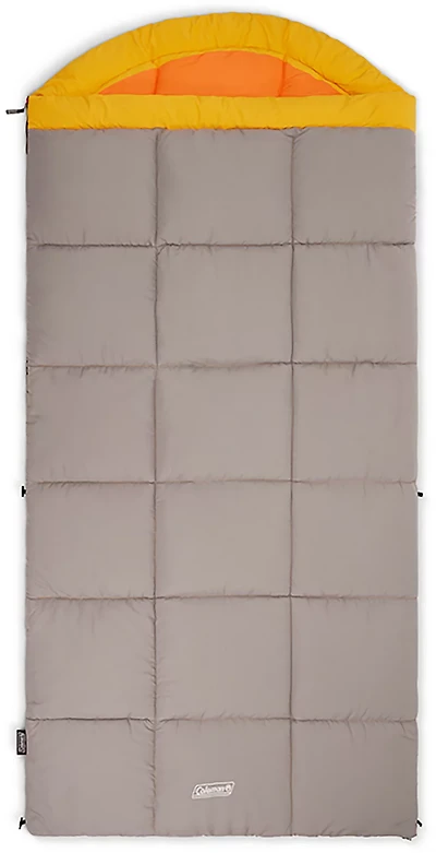 Coleman Adults' Arch Bay 15°F Big and Tall Semi-Rectangular Sleeping Bag