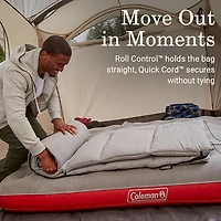 Coleman Adults' Arch Bay 15°F Big and Tall Semi-Rectangular Sleeping Bag