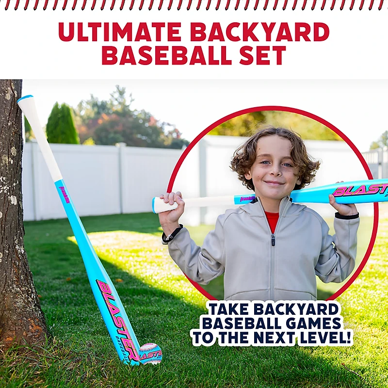 Franklin Sports Blaster 32 in Plastic Baseball Bat + Ball Set