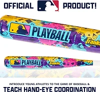 Franklin Sports Kids' MLB Play Ball Slammin' Baseball Bat & Ball Set