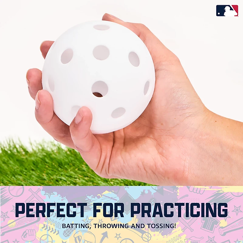 Franklin Sports Kids' MLB Play Ball Slammin' Baseball Bat & Ball Set