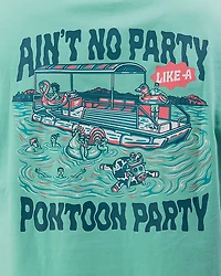 Waggle Men's Pontoon Party Graphic T-shirt
