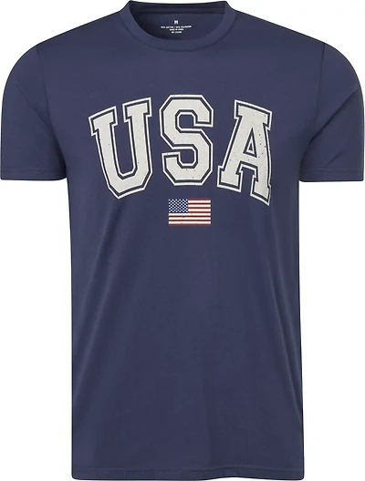 Academy Sports + Outdoors Men's Americana Basic Flag USA T-shirt