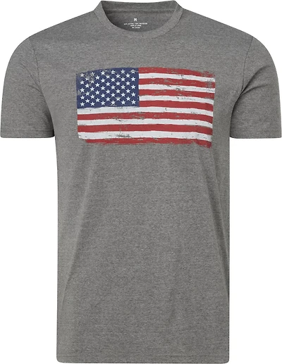 Academy Sports + Outdoors Men's Americana Full Color Distress Flag T-shirt