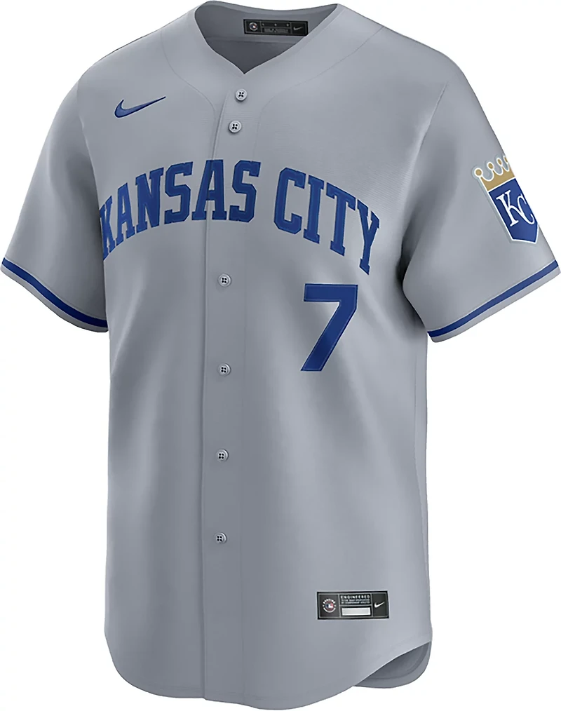 Nike Men's Kansas City Royals Road Bobby Witty Jr #7 Limited Jersey