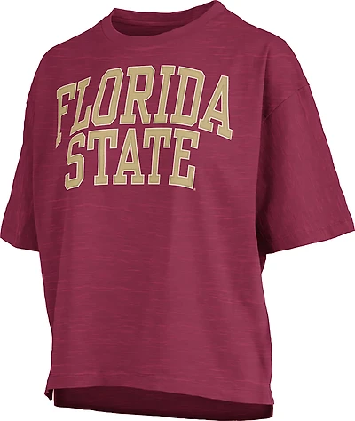 Pressbox Women's Florida State University Banner Elk Jersey Motley Crew T-shirt
