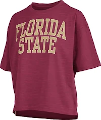 Pressbox Women's Florida State University Banner Elk Jersey Motley Crew T-shirt