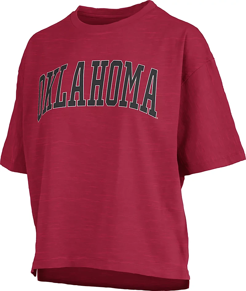 Pressbox Women's University of Oklahoma Banner Elk Jersey Motley Crew T-shirt